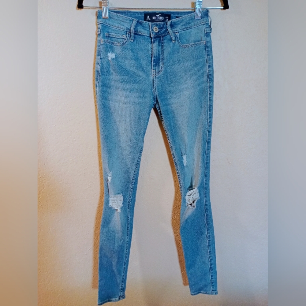 Hollister California Mid Rise Super Skinny Denim Jeans EUC